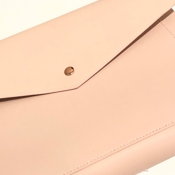 Glass Ladder & Co Megan Pink Portfolio Clutch New - Picture 5 of 16